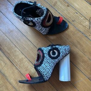 Proenza Schouler crochet block heel sandals size 39, fits like 8.5